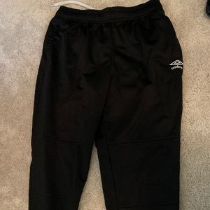 UMBRO black warm up pants